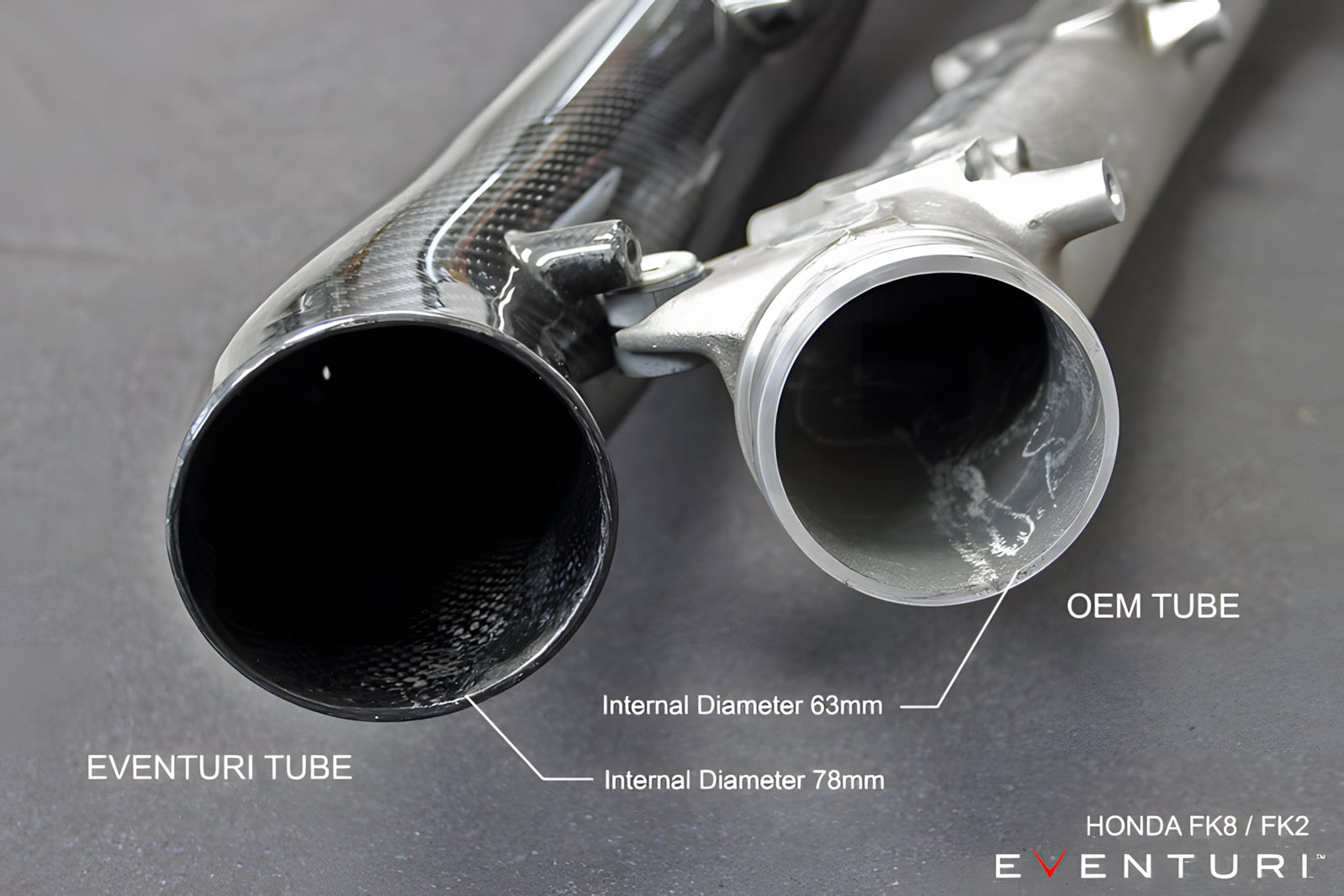 Eventuri Honda Civic Type R | FK2 | Carbon Turbo Tube (For FK2 V2 Intake)