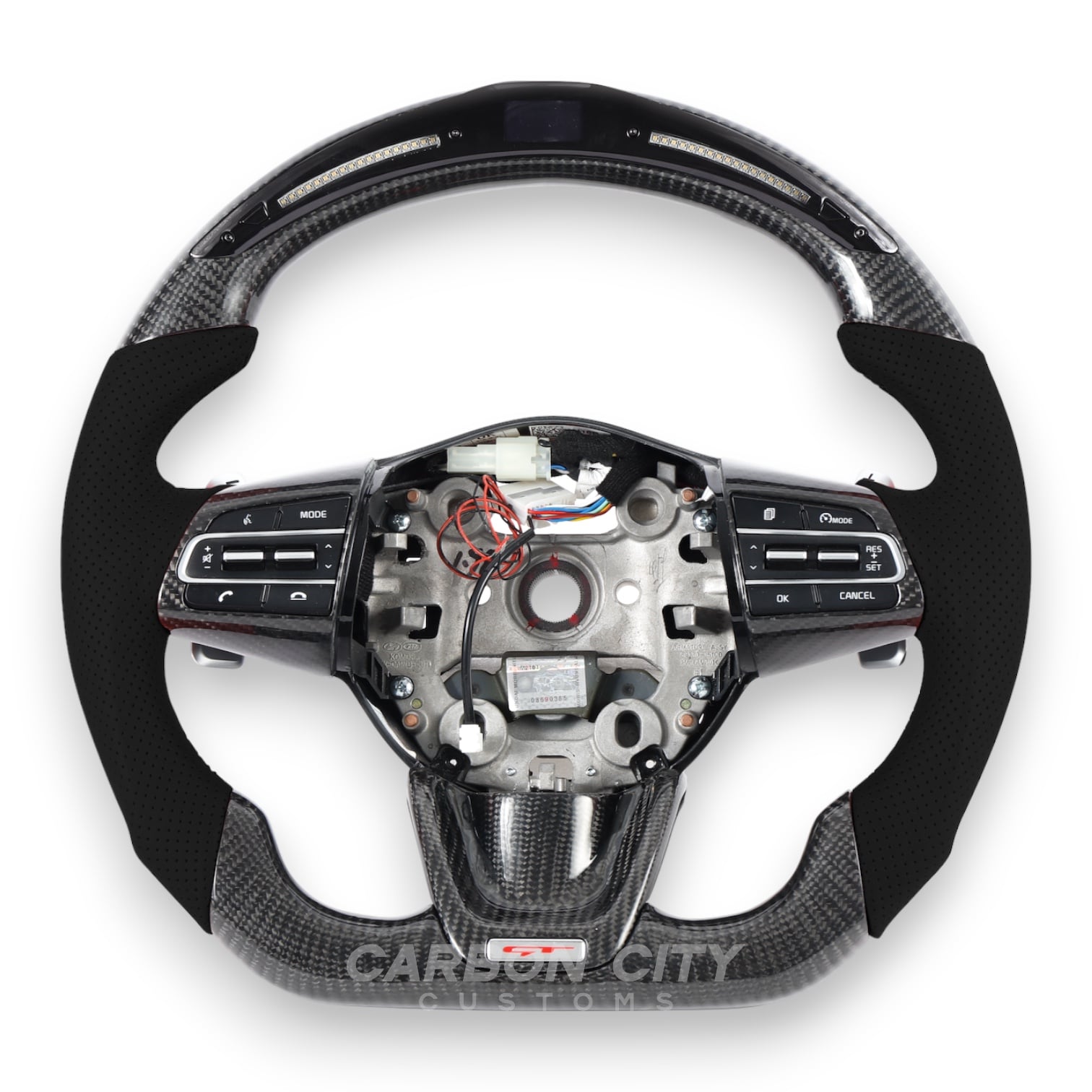 Kia Stinger Style Customizable Steering Wheel - Carbon City Customs
