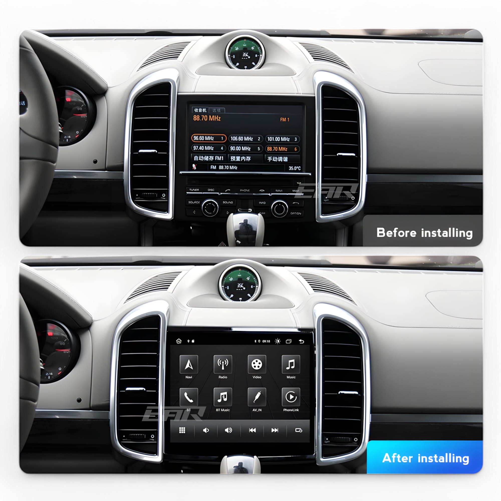 Porsche Cayenne 8.4" Touchscreen Display + Built-In Wireless Carplay & Android Auto | 2009 - 2017