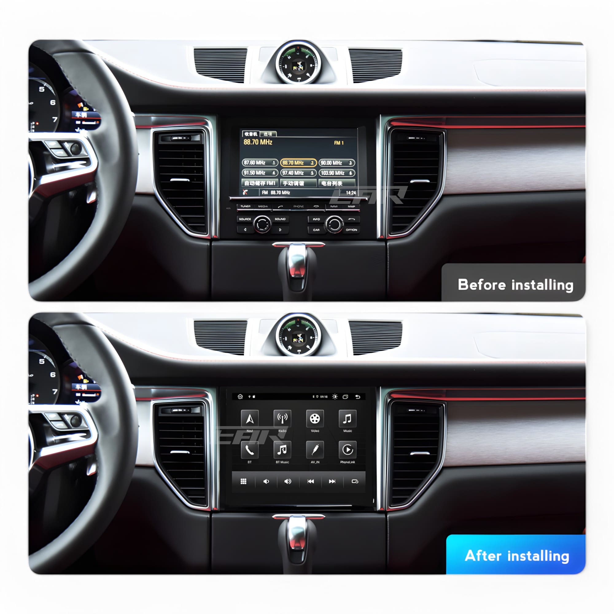 Porsche Macan 8.4" Touchscreen Display + Built-In Wireless Carplay & Android Auto | 2014 - 2017