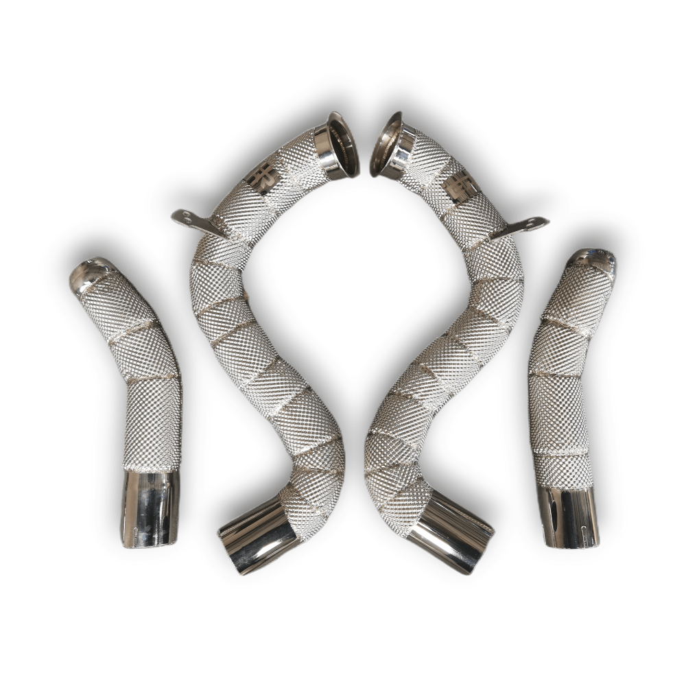 Activated Performance Mercedes Benz C63 & C63S (W205/C205) V8 4.0L TT Downpipes (2015 - 2022) - Euro Active Retrofits