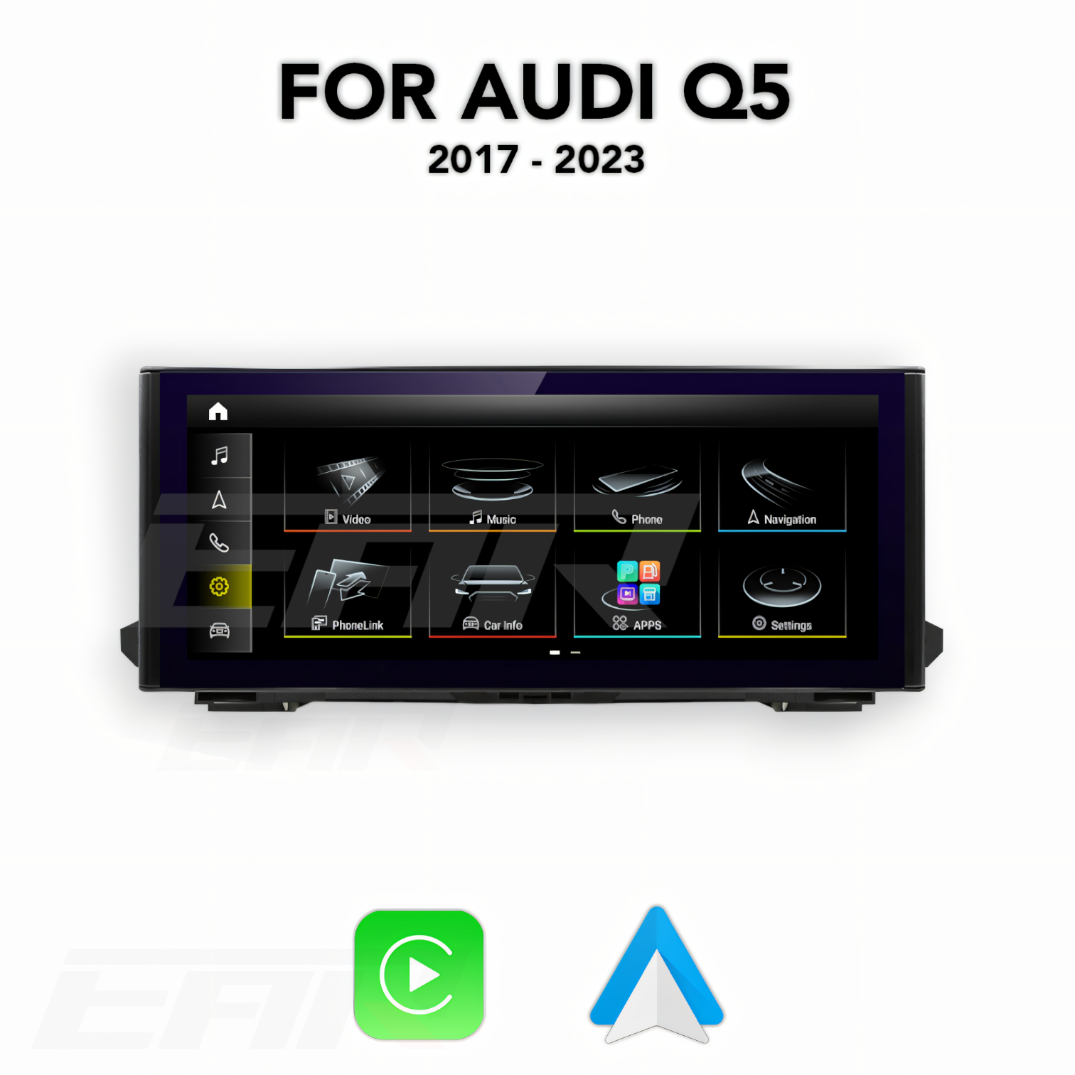 Audi Q5/SQ5/RSQ5 (B9) Android 12.0 Multimedia 10.25"/12.5" Touchscreen Display + Built-In Wireless Carplay & Android Auto | 2017 - 2023 | LHD/RHD - Euro Active Retrofits