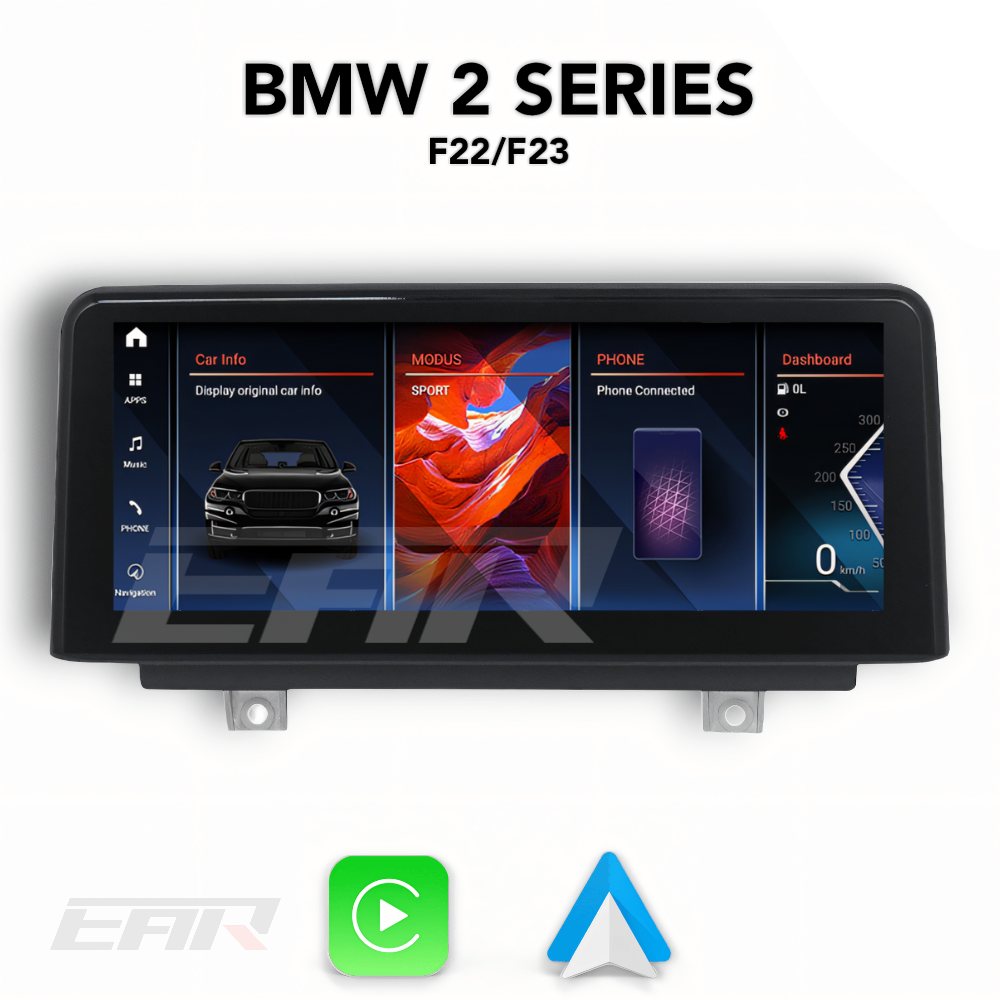 BMW iDrive 8 Android 13.0 2 Series (F22/F23) Multimedia 8.8"/10.25" Touchscreen Display + Built-In Wireless Carplay & Android Auto | 2014 - 2021 | LHD/RHD