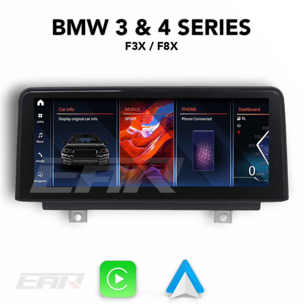 BMW iDrive 8 Android 13.0 3 & 4 Series & M3/M4 (F30/F31/F32/F33/F34/F35/F36/F80/F82/F83) Multimedia 10.25"/12.3" Touchscreen Display + Built-In Wireless Carplay & Android Auto | 2012 - 2019 | LHD/RHD