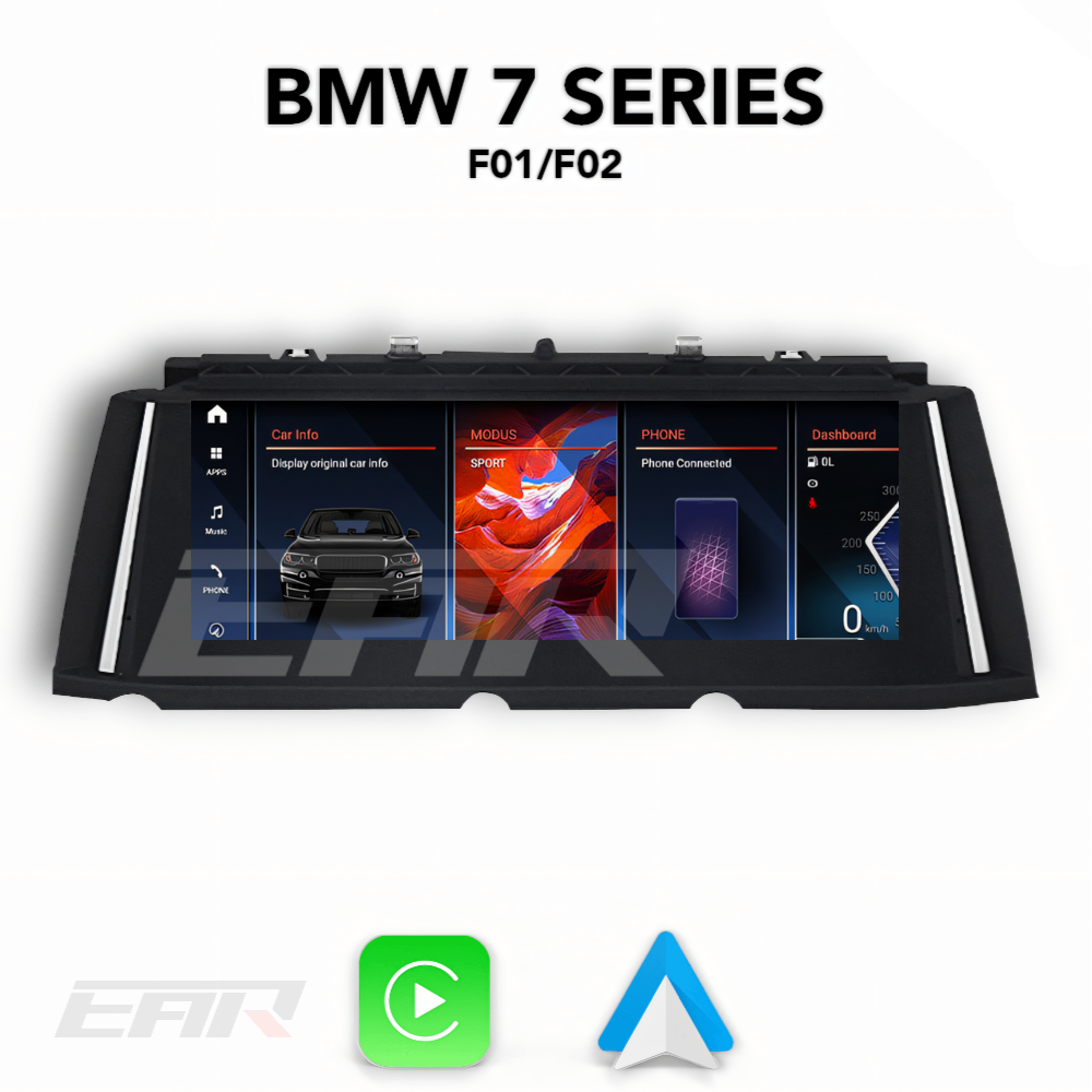 BMW iDrive 8 Android 13.0 7 Series (F01/F02) Multimedia 10.25"/12.3" Touchscreen Display + Built-In Wireless Carplay & Android Auto | 2008 - 2015 | LHD/RHD