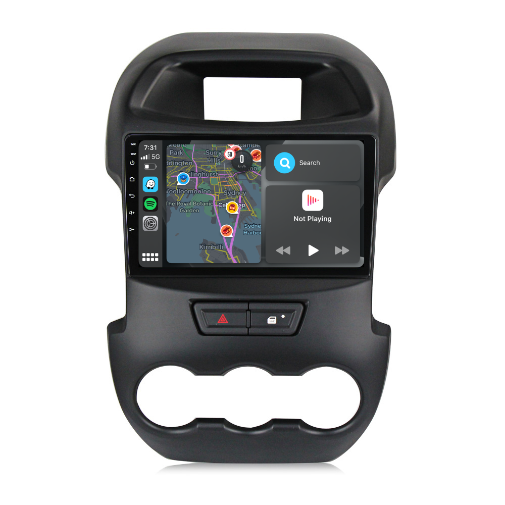 Ford Ranger (2012 - 2015) Multimedia 9" Touchscreen Display + Built-In Wireless Carplay & Android Auto - Euro Active Retrofits