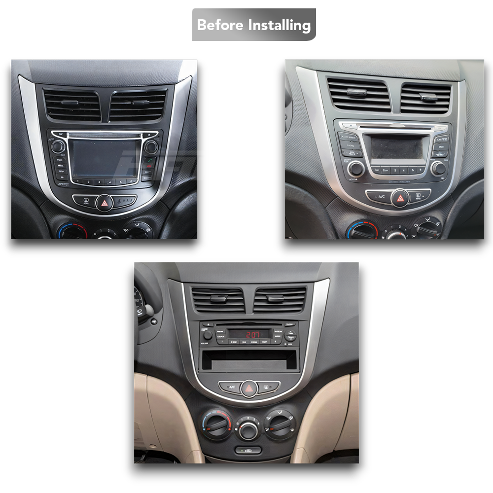 Hyundai Accent/Verna (2011 - 2019) Multimedia 9" Touchscreen Display + Built-In Wireless Carplay & Android Auto - Euro Active Retrofits