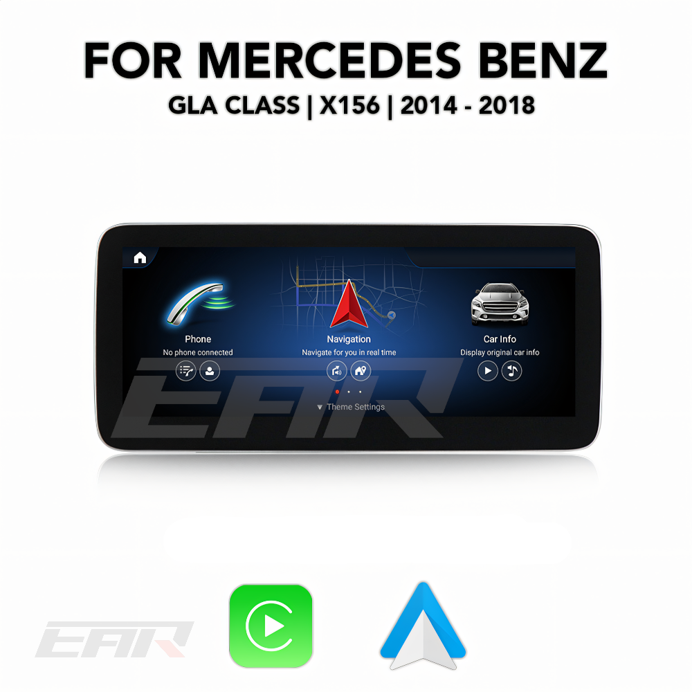 Mercedes Benz GLA Class Android 12.0 (X156) Multimedia 10.25"/12.3" Touchscreen Display + Built-In Wireless Carplay & Android Auto | 2014 - 2018 | LHD/RHD - Euro Active Retrofits
