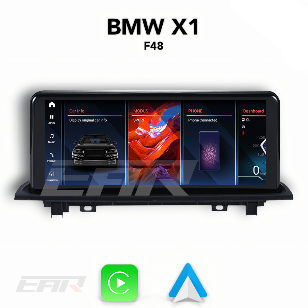 BMW iDrive 8 Android 13.0 X1 (F48) Multimedia 10.25"/12.3" Touchscreen Display + Built-In Wireless Carplay & Android Auto | 2016 - 2021 | LHD/RHD