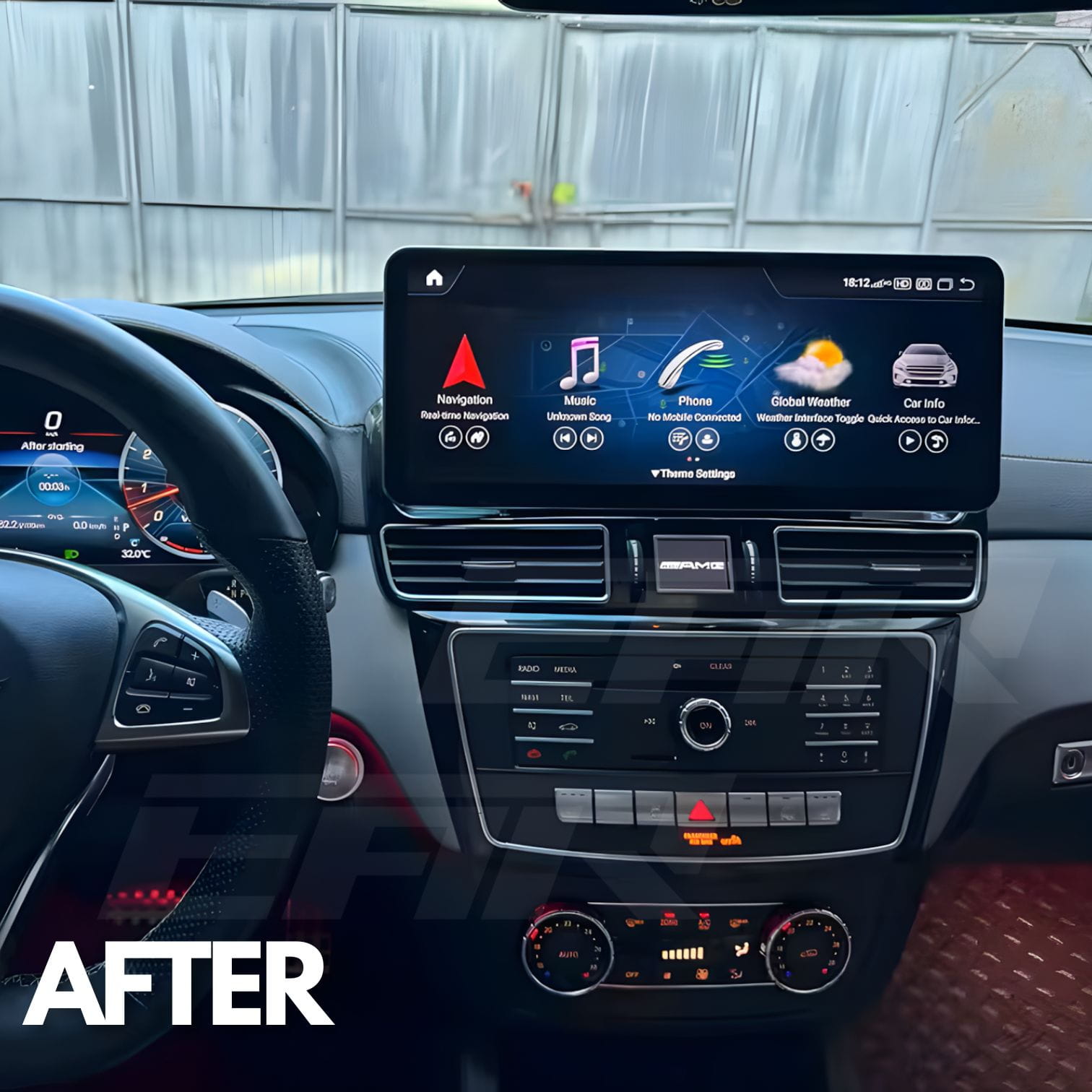 Mercedes Benz GL/ML/GLE/GLS Class | X166 | 12.3" Linux CarPlay/Android Touchscreen Display | 2011 - 2019