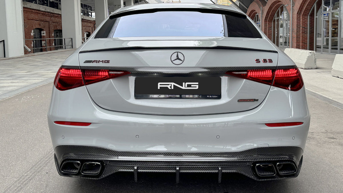 S63 Rear Mercedes-Benz S63 Carbon Mid Spoiler | Renegade Design | Nevera Auto