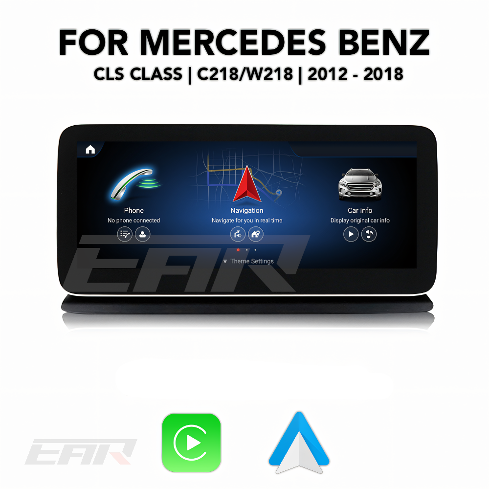 Mercedes Benz CLS Class Android 12.0 (C218/W218) Multimedia 10.25"/12.3" Touchscreen Display + Built-In Wireless Carplay & Android Auto | 2012 - 2018 | LHD/RHD - Euro Active Retrofits